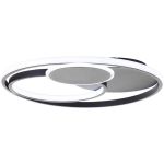 Brilliant Runda Luce da soffitto Metallo Silicone Nero 45W 5200lm - 830-865 CCT | 500mm - Telecomando Dimmerabile