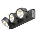 SLV Kalu Triple Parete e Luce da soffitto Aluminium Nero 47W 3400lm - 830 Luce Calda -  | Dimmerabile 