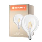 Ledvance Classic LED E27 Globe Filamento Chiara 7W 806lm - 827 Bianco Molto Caldo | Sostitua 60W