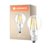 Ledvance Classic LED E27 Pera Filamento Chiara 11W 1521lm - 827 Bianco Molto Caldo | Dimmerabile - Sostitua 100W