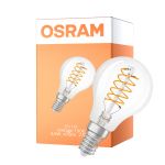 Osram Vintage 1906 LED Classic Slim E14 Pera Filamento Chiara 4.8W 470lm - 827 Bianco Molto Caldo | Dimmerabile - Sostitutiva 40W