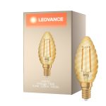Ledvance Vintage 1906 LED E14 Candela Oro 2.5W 220lm - 824 Bianco Molto Caldo | Sostitua 25W