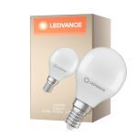 Ledvance Classic LED E14 Sferica Ghiaccio 4.9W 470lm - 827 Bianco Molto Caldo | Sostitutiva 40W