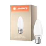 Ledvance Classic LED B22 Candela Ghiaccio 3.4W 470lm - 827 Bianco Molto Caldo | Sostitutiva 40W