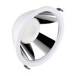 Ledvance Downlight LED Comfort Aluminium Bianca 42W 5000lm 55D - 930-940 CCT | 265mm - Ritaglio 250mm - IP44 - Miglior Resa Cromatica - UGR<19 - Zigbee Dimmerabile 