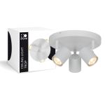 D'Lite Luce da soffitto Trop Metallo Bianca | Adatto per 3x GU10 