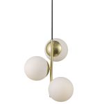 Nordlux Lilly Luce Pendente Metallo Ottone | Adatto per 3x E14