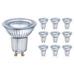 Confezione Multipack 10x Osram Performance Faretti LED Riflettore GU10 PAR16 4.3W 350lm 120D - 827 Bianco Molto Caldo | Sostitutiva 30W