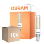 Confezione Multipack 10x Osram Special T Slim LED E14 Chiara 7W 806lm - 827 Bianco Molto Caldo | Dimmerabile - Sostitutiva 60W 