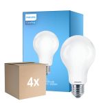 Confezione Multipack 4x Philips Corepro LED Bulbo E27 Pera Ghiaccio 17.5W 2452lm - 865 Luce Del Giorno | Sostitutiva 150W