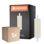 Confezione Multipack 5x Ledvance  Performance LED R7s Doppio Ended 118mm Chiara 15W 2000lm - 827 Bianco Molto Caldo |  Sostitutiva 125W