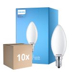 Confezione Multipack 10x Philips Corepro LED Candela E14 Ghiaccio 6.5W 806lm - 840 Bianco Freddo | Sostitutiva 60W