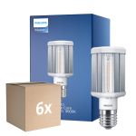 Confezione Multipack 6x Philips TrueForce LED E40 HPL Chiara 42W 5700lm 360D - 830 Luce Calda -  | Sostitutiva 200W
