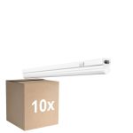 Confezione Multipack 10x Ledvance Reglette LED Lineare Compact Interruttore 4W 400lm - 830 Luce Calda -  | 30cm