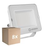 Confezione Multipack 8x Ledvance Proiettore LED Compact Bianca 50W 5000lm 100D - 865 Luce Del Giorno | IP65 - Simmetrico 