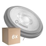 Confezione Multipack 6x Ledvance LED spot G53 AR111 7.4W 450lm 24D - 930 Luce Calda -  | Miglior Resa Cromatica - Dimmerabile - Sostitutiva 50W