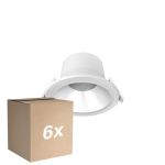 Confezione Multipack 6x Noxion Downlight LED Apollo V2.0 6-12W 720-1500lm 60D - 830/840 CCT | 145mm - Ritaglio 120mm