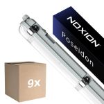 Confezione Multipack 9x Noxion Stagna LED Poseidon V3.0 30W 3900/4200lm - 830-865 CCT | 120cm - Cablaggio Entra/Esci (5x2.5mm2) - Sensore di Movimento e Luce