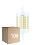 Confezione Multipack 10x Philips LED Lineare R7s CorePro 78mm 11.5W 1521lm - 830 Luce Calda -  |Sostitutiva 100W