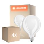 Confezione Multipack 4x Osram Classic LED E27 Globe Filamento Ghiaccio 17W 2452lm - 827 Bianco Molto Caldo | Sostitutiva 150W