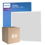 Confezione Multipack 6x Philips Pannello A LED Ledinaire RC065B 28W 3400lm - 865 Luce Del Giorno | 60x60cm - UGR <22
