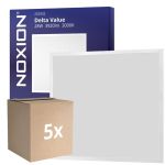 Confezione Multipack 5x Noxion Pannello A LED Delta Value V5 Backlit 28W 3920lm 830/840 CCT | 60x60cm - < 22 - Philips Driver