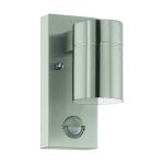 Eglo Luce Da Parete Riga 5 Acciaio Inossidabile 2W 250lm - 830 Luce Calda -  | IP44 - Sensore Di Movimento