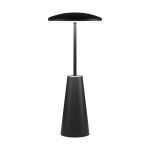 Eglo Lampada Da Tavolo Piccola Acciaio Nero 2W 270lm - 824-830-840 CCT | IP54 - Touch Dimmerabile - USB-C
