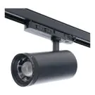 Noxion Faretto Su Binario 3-Fase Delta Aluminium Nero 30W 2250lm 15-55D - 927-930-940 CCT | Zoomabile