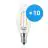 Confezione Multipack 10x Philips Corepro LED Candela E14 Attorcigliata Candela Filamento Chiara 2W 250lm - 827 Bianco Molto Caldo | Sostitutiva 25W