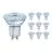 Confezione Multipack 10x Osram Performance Faretti LED Riflettore GU10 PAR16 4.5W 350lm 36D - 940 Bianco Freddo | Miglior Resa Cromatica - Dimmerabile - Sostitutiva 50W