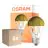 Confezione Multipack 6x Osram Classic LED E27 Pera Filamento Mirror Oro 4W 400lm - 827 Bianco Molto Caldo | Sostitutiva 35W