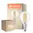 Confezione Multipack 10x Ledvance Classic LED E14 Pera Filamento Chiara 3.4W 470lm - 827 Bianco Molto Caldo | Sostitutiva 40W