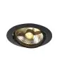 SLV New Tria 1 Faretti Aluminium Nero Il Giro | Ritaglio 150mm - Adatto per 1x GU10 (AR111) 