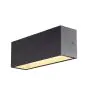 SLV Sitra L Up/Down Luce Da Parete Aluminium Grigio 24W 3060lm - 830-840 CCT | Esterni - IP65