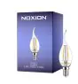 Noxion Lucent LED E14 Punta attorcigliata Candela Filamento Chiara 2.5W 250lm - 827 Bianco Molto Caldo | Sostitutiva 25W
