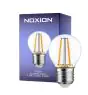 Noxion Lucent Lustre LED E27 Sferica Filamento Chiara 2.5W 250lm - 827 Bianco Molto Caldo - Sostitutiva 25W