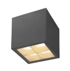 SLV Cube Aluminium Antracite 15W 2200lm - 827-830 CCT | Dimmerabile