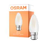 Osram LED B22D Candela Filamento Ghiaccio 4W 470lm - 827 Bianco Molto Caldo | Sostitutiva 40W