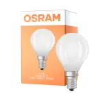 Osram LED Classic LED E14 Pera Filamento Ghiaccio 3.8W 806lm - 827 Bianco Molto Caldo | Sostitutiva 60W