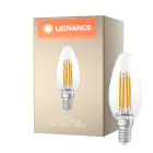 Ledvance Classic LED E14 Candela Filamento Chiara 3.4W 470lm - 827 Bianco Molto Caldo | Dimmerabile - Sostitutiva 40W