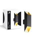 D'Lite Luce Da Parete Nura Aluminium Nero Up & Down 7W 250lm - 830 Luce Calda -  | IP44