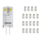 Confezione Multipack 20x Osram Performance LED Capsula G4 Chiara 0.9W 100lm - 827 Bianco Molto Caldo | Sostitutiva 10W