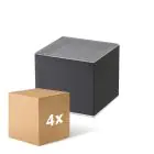 Confezione Multipack 4x D'Lite Luce Da Parete  Elingen Solar Nero Up & Down - 830 Luce Calda -  | IP54 - Sensore Di Movimento