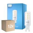 Confezione Multipack 12x Philips CorePro LED Capsule G9 Ghiaccio 4W 480lm - 827 Bianco Molto Caldo | Dimmerabile - Sostitutiva 40W