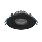 Noxion Faretti LED Ares Inclinabile Nero 6W 540lm 927-940 3CCT | Ritaglio 68mm