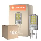 Confezione Multipack 10x Ledvance Performance LED Capsula Chiara G9 4W 470lm - 827 Bianco Molto Caldo | Dimmerabile - Sostitutiva 40W