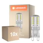 Confezione Multipack 10x Ledvance Performance LED Capsula Chiara G9 2.6W 320lm - 827 Bianco Molto Caldo | Sostitutiva 30W
