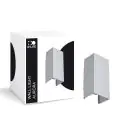 D'Lite Luce Da Parete Aurora Aluminium Argento Up & Down 6.5W 500lm - 830-840 CCT | IP54