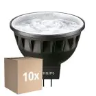Confezione Multipack 10x Philips Master Faretti LED GU5.3 MR16 6.7W 460lm 24D - 940 Bianco Freddo | Miglior Resa Cromatica - Dimmerabile - Sostitutiva 35W